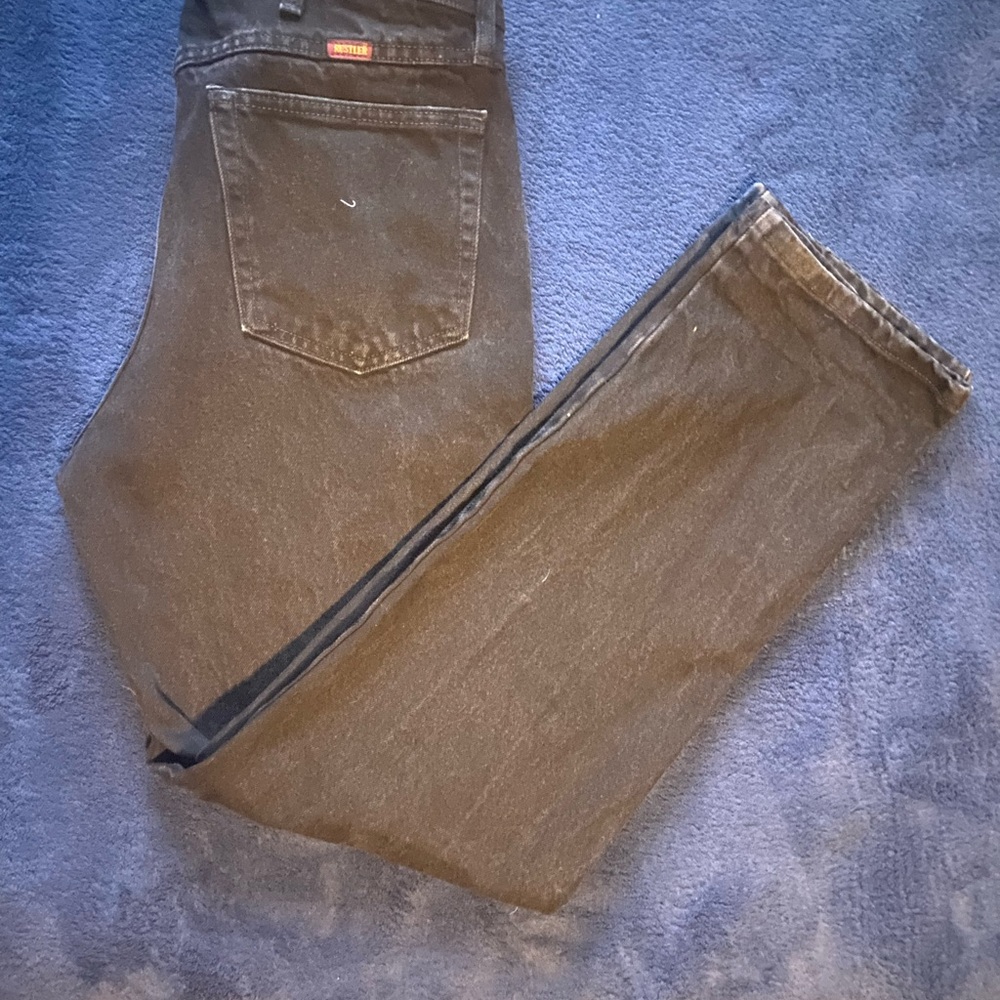 Black Rustler Work Jeans